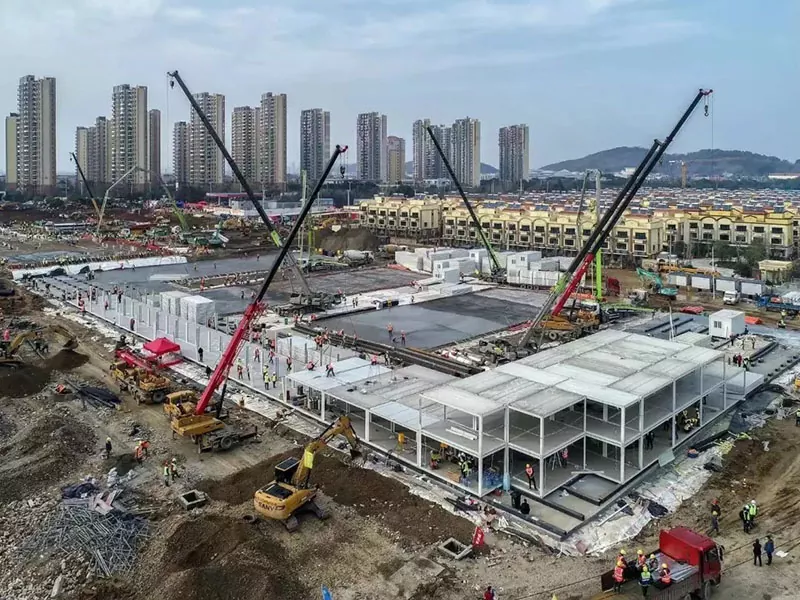 モジュール式鉄骨造病院建物
